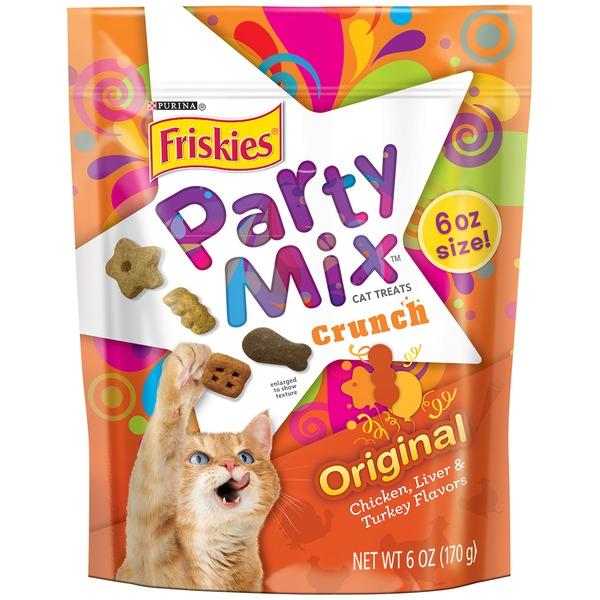 Friskies Original Crunch Party Mix Cat Treats, 6 Oz., Package may vary