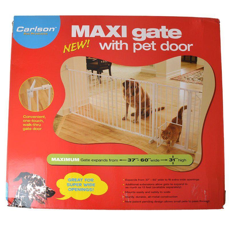 Carlson Pet Gates Maxi Walk Thru Gate with Pet Door