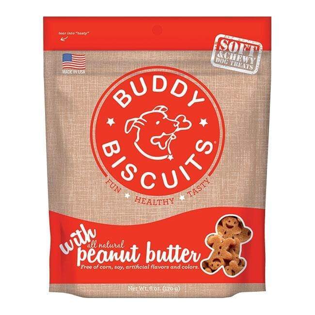 Buddy Biscuits Soft and Chewy Dog Treats w/Peanut Butter - 12oz.