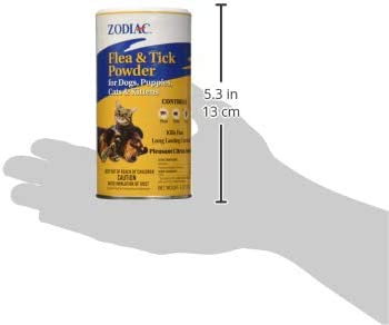 Zodiac Flea and Tick Powder for Dogs, Puppies, Cats, and Kittens 6oz (3 Pack)