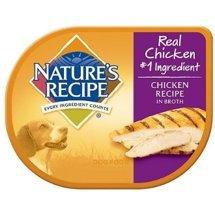 6 Individual Trays of Nature\'s Recipe Chicken Recipe in Broth Wet Dog Food, 2.75 oz ea