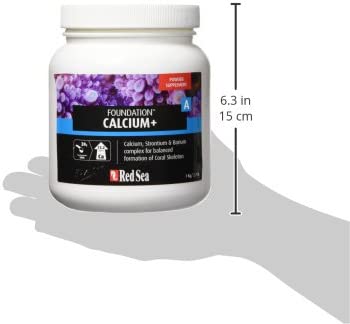 Red Sea Fish Pharm ARE22017 Reef Foundation Calcium/Strontium Supplement-A for Aquarium, 1kg