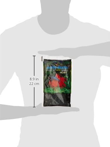 Activ Betta Aquarium Sand, 1-Pound, Black Gravel