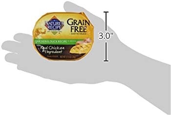 Nature's Recipe Grain Free Wet Dog Food, Chicken & Duck Recipe In Broth, 2.75-Ounce Cup (Pack of 24)