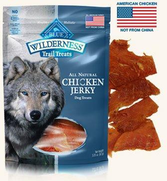 3 Bags - Blue Buffalo Wilderness Chicken Grain Free Dog Jerky Treats - Made in USA
