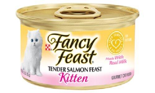 Fancy Feast Kitten Tender Salmon Feast (12-3 OZ CANS)