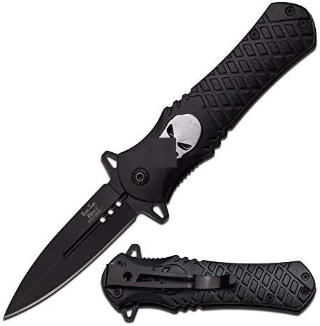 Tac Force Assisted Opening Rescue Tactical Pocket Folding Punisher Knife Outdoor Survival Camping Hunting Knife