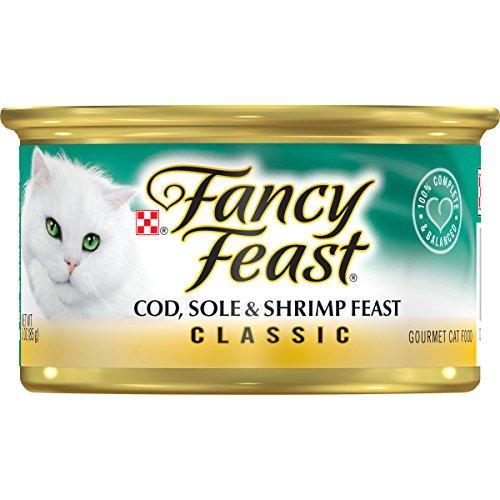 Fancy Feast Cod, Sole and Shrimp Feast Gourmet Cat Food(24-3oz.cans)