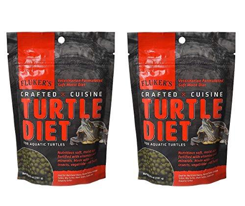 Fluker\'s 2 Pack of Crafted Cuisine, 6.75 Ounces Each, Turtle Diet for Red-Eared Sliders, Painted Turtles, Softshell Turtles, Map Turtles, Musk Turtles, Cooters and Snapping Turtles