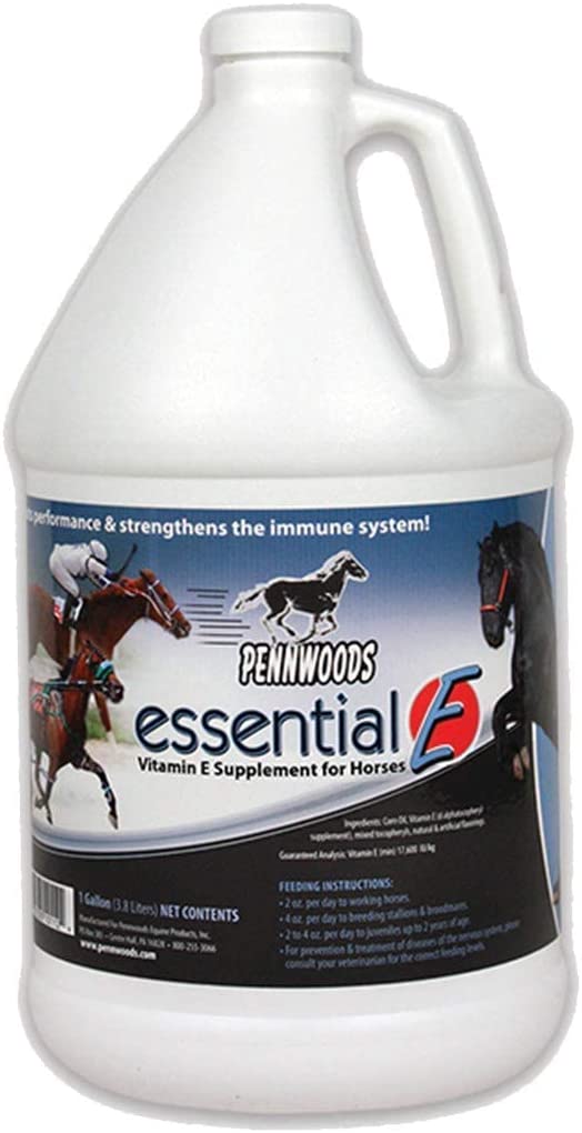 Pennwoods Equine Products Essential E - 1 Gallon | Horse Vitamin | Vitamin E | Horse Supplement | Overall Health | Increased Performance | Reduced Recovery Time | Horse Nutrition | Breeding |