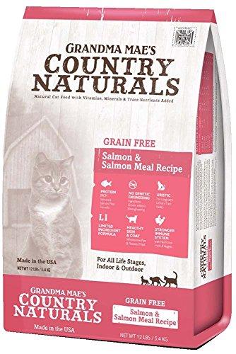 Grandma Mae\'S 79700181 12 Lb Country Naturals Grain Free Salmon & Salmon Meal Cat Food, One Size