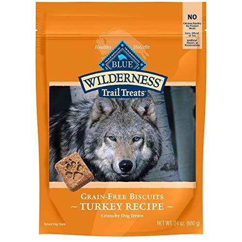 Blue Buffalo Wilderness Trail Treats Grain Free Biscuits Crunchy Dog Treats - Turkey, 24 oz