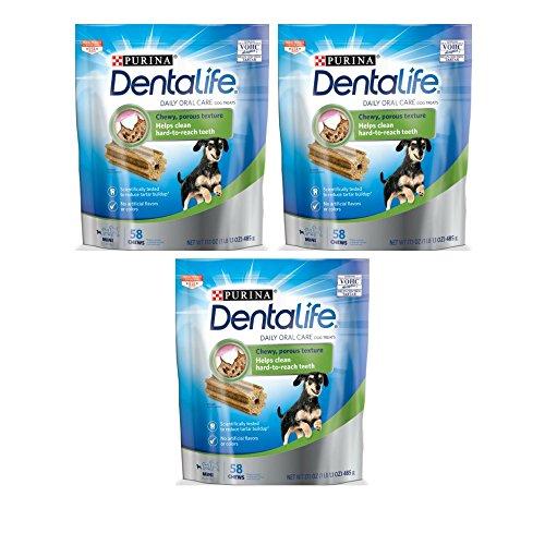 Daily Oral Care Mini Dog Treats - 58 ct. Pouch - 3 Pack