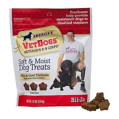 Bil-Jac 3 Pack America\'s Vetdogs Skin and Coat Dog Treats, 10 Ounces Each