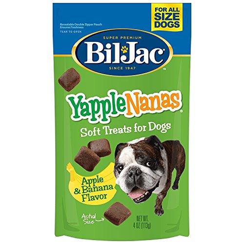 Bil Jac Yapple Nanas Soft Dog Treats - Apple and Banana Flavor - 4 oz Packs