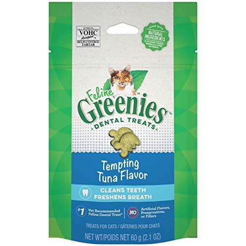 Greenies Feline Natural Dental Care Cat Treats, Tuna Flavor, All Bag Sizes