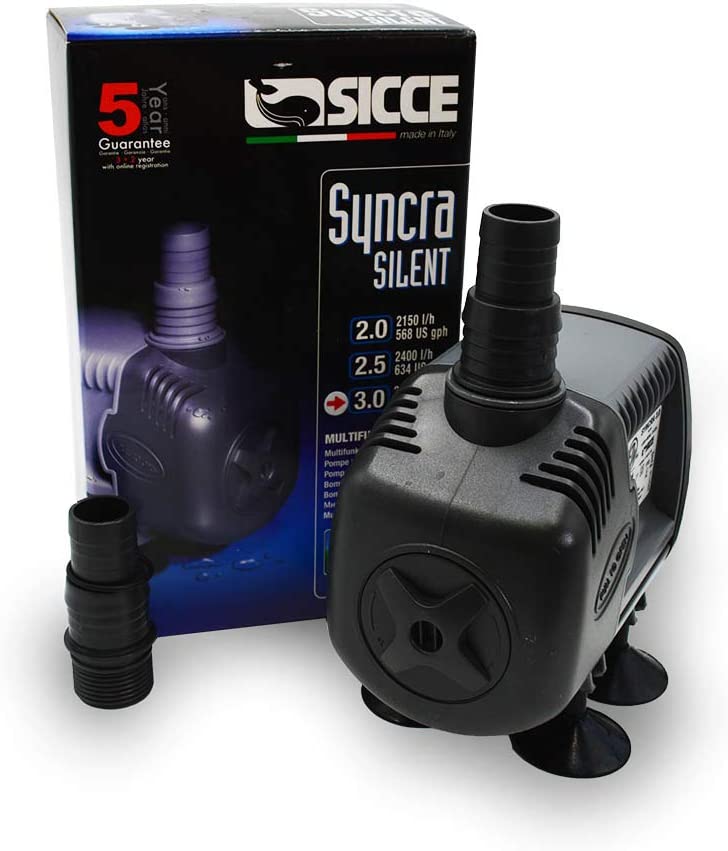 Sicce Syncra Silent Multi-Purpose Pump, Designed for Freshwater and Saltwater