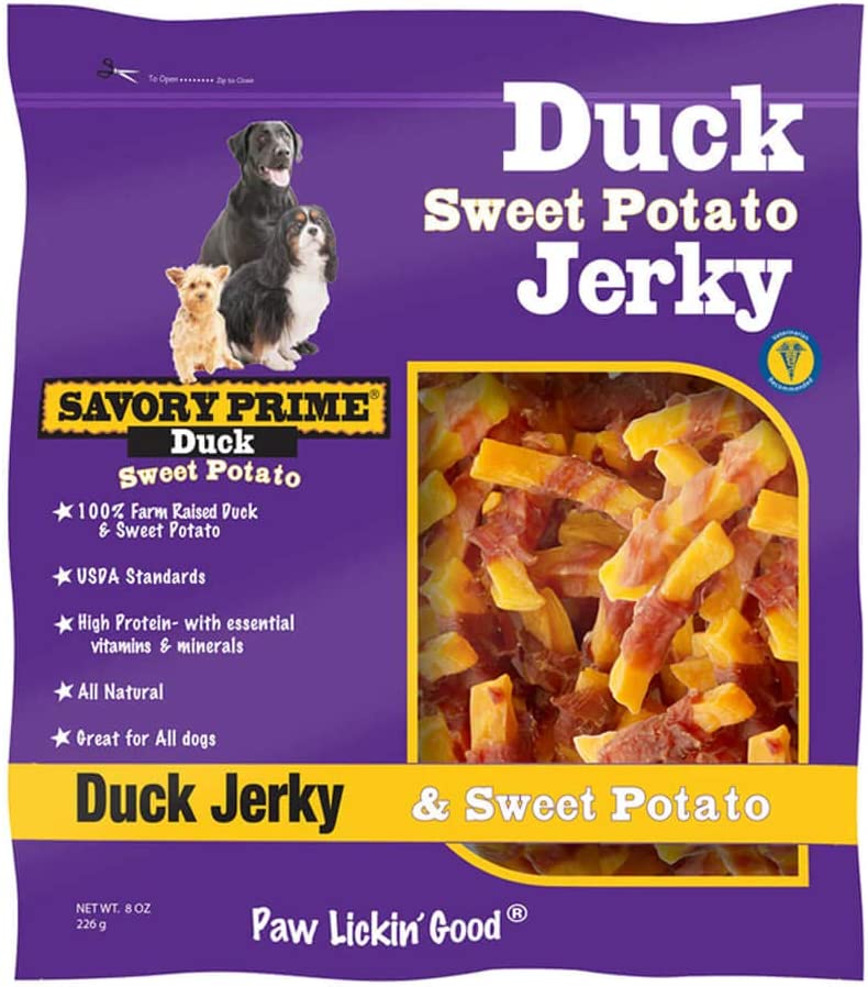 Savory Prime 42008 Duck & Sweet Potato Dog Treats, 8 Oz