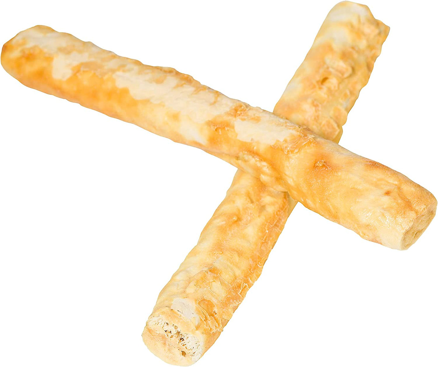Nothing to Hide Natural Rawhide Alternative Large 10'' Rolls for Dogs - 3 Pack (6 Chews) Premium Grade Easily Digestible Chews - Great for Dental Health by Fieldcrest Farms