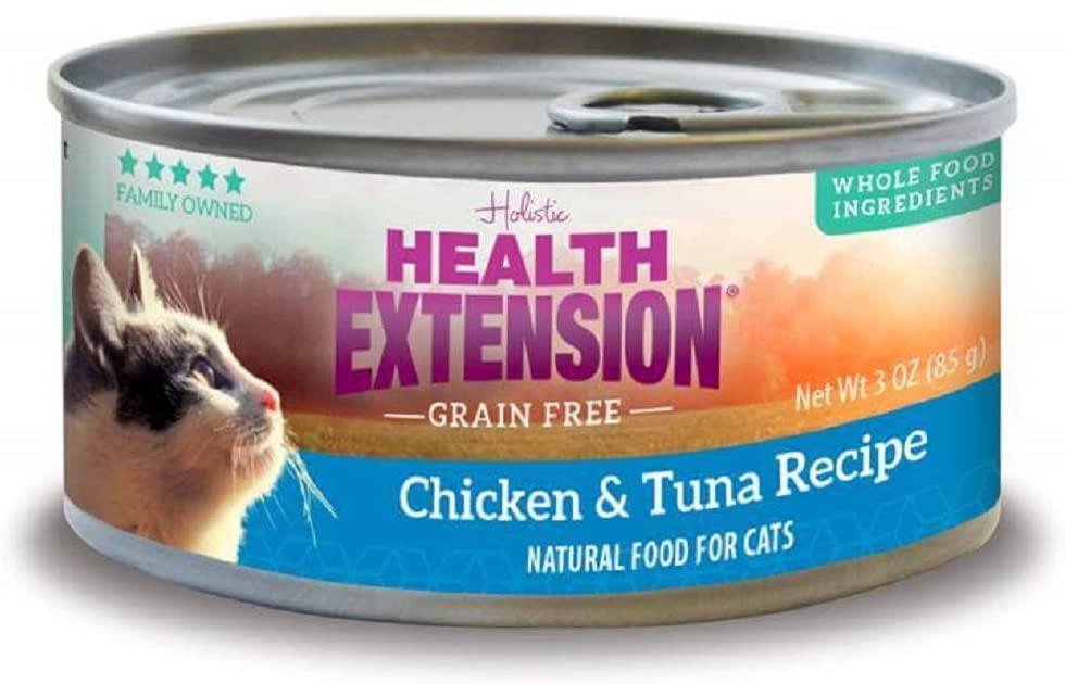 Health Extension Grain Free Grain Free Chicken & Tuna for Cats - 2.8 oz cans (24 cans in a case)