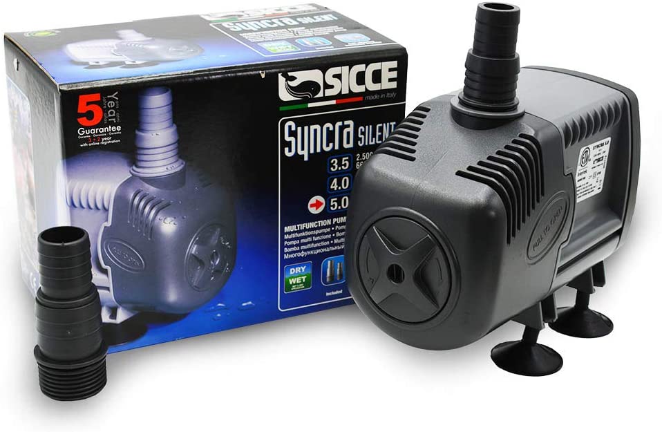 Sicce Syncra Silent Multi-Purpose Pump, Designed for Freshwater and Saltwater