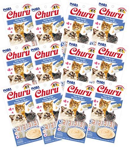 INABA Churu Tuna Recipe Lickable Creamy Purée Cat Treats 48 Tubes
