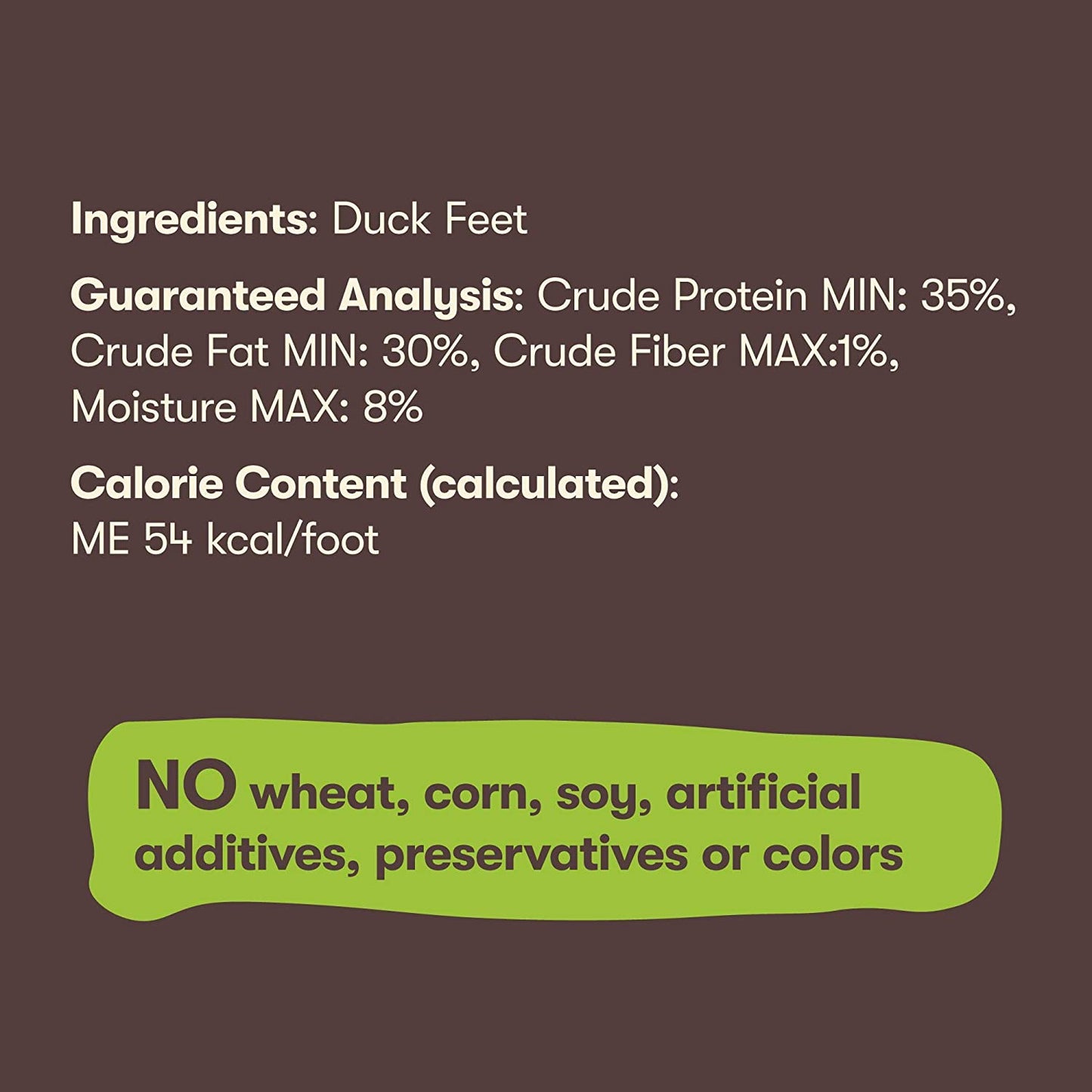 Pet 'n Shape - Made in USA - All Natural Duck Feet Dog Treats