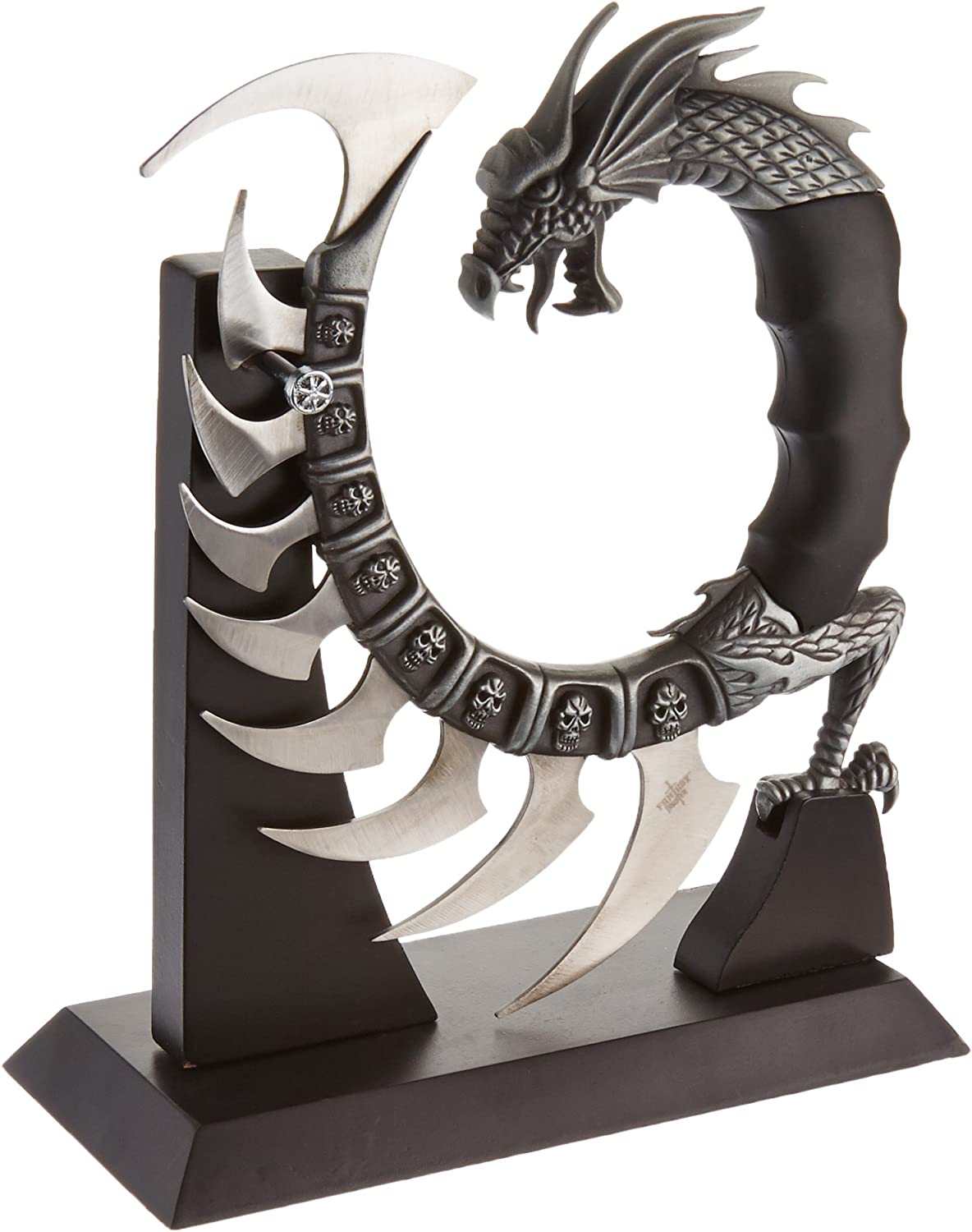Fantasy Master FM-571 Fantasy Dragon Show Blade with Stand, 8-Inch Overall , Black