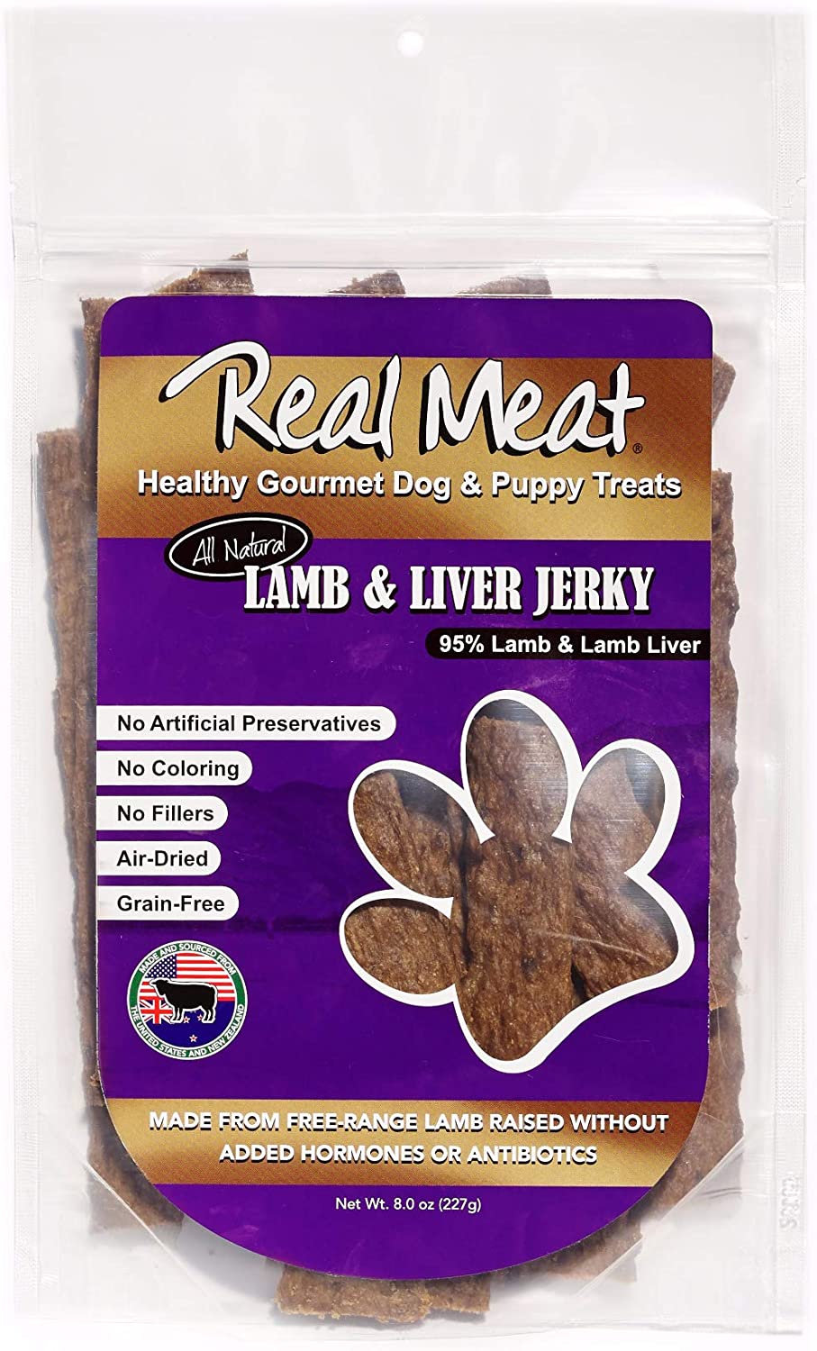 The Real Meat Company 8oz Dog Treats, Lamb & Liver