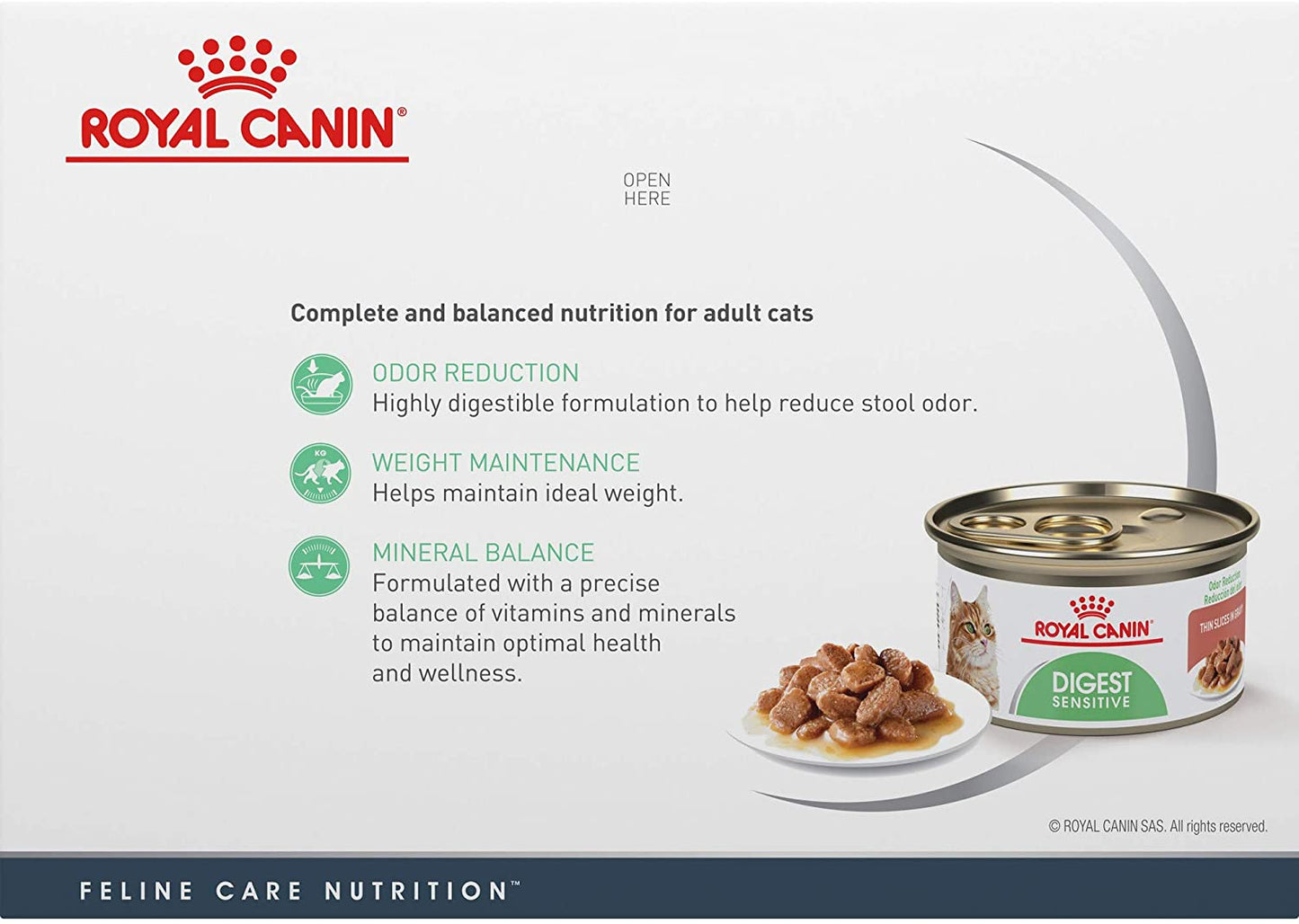 Royal Canin Digest Sensitive Thin Slices in Gravy Wet Cat Food, 3 oz cans 12-count