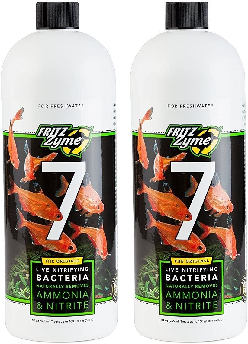 Fritz (2 Pack) Aquatics AFA80210 Fritzzyme 7-Freshwater Nitrifying Bacteria for Aquarium, 32-Ounce