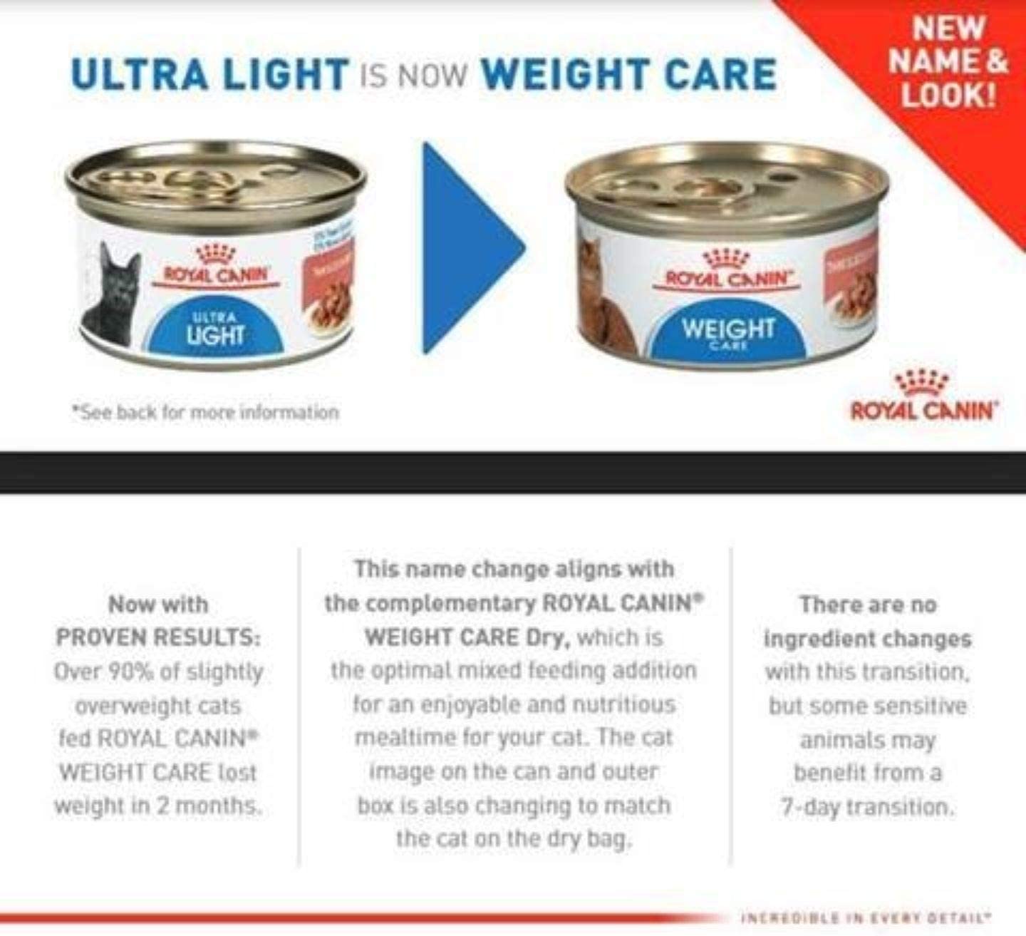Royal Canin Feline Care Nutrition Weight Care Thin Slices In Gravy Canned Cat Food, 3 oz