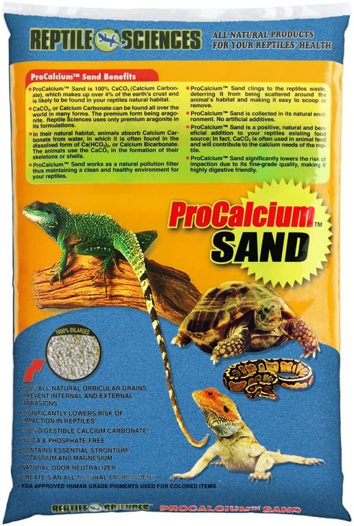 Reptile Sciences Terrarium Sand, 10-Pound, Blue