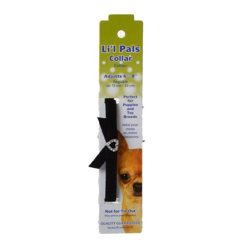 Lil Pals Suede Jewel Collar - Black