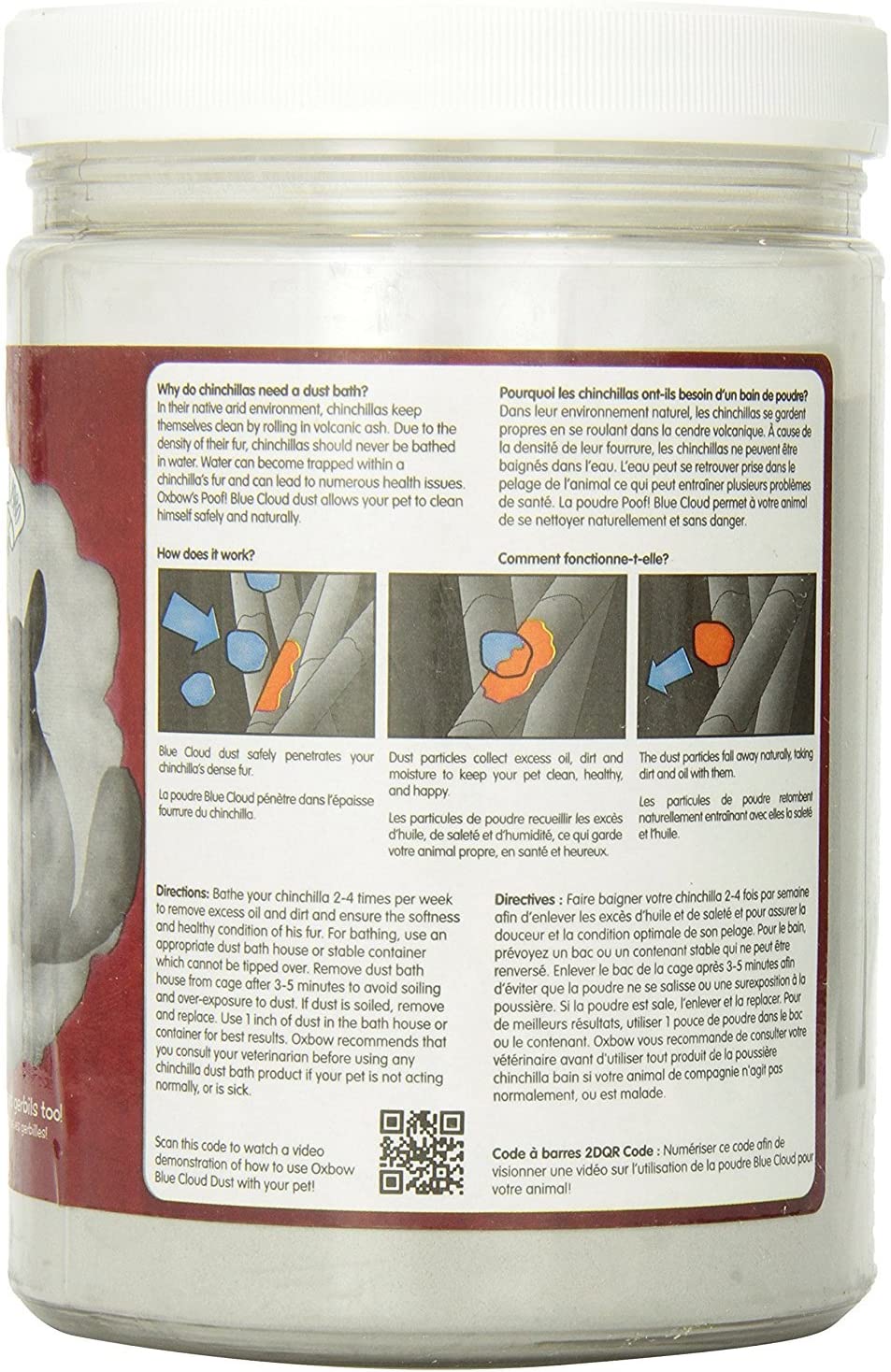 Oxbow POOF! Chinchilla Dust, pack of 2