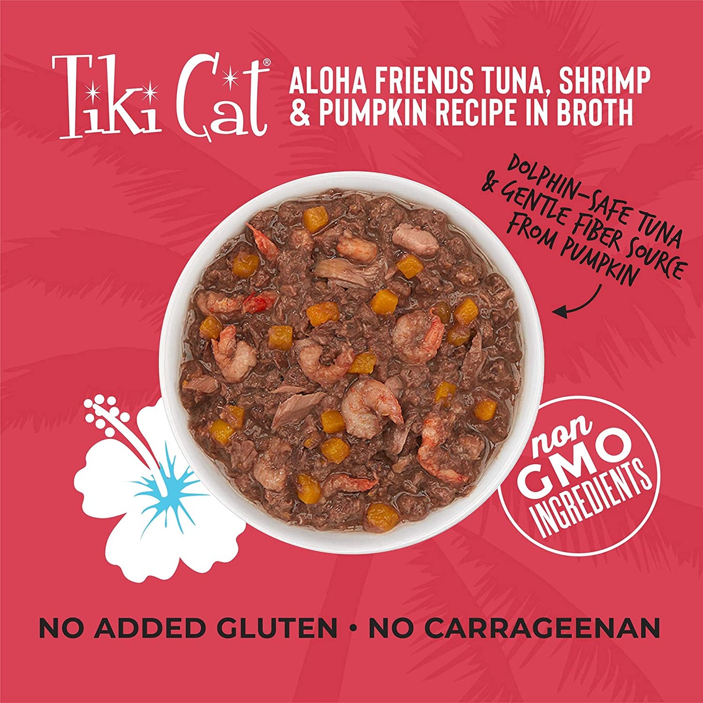 Tiki Cat Aloha Friends Grain Free Wet Cat Food for All Life Stages - Seafood with Pumpkin Recipes 3 oz. Cans (Pack of 12)