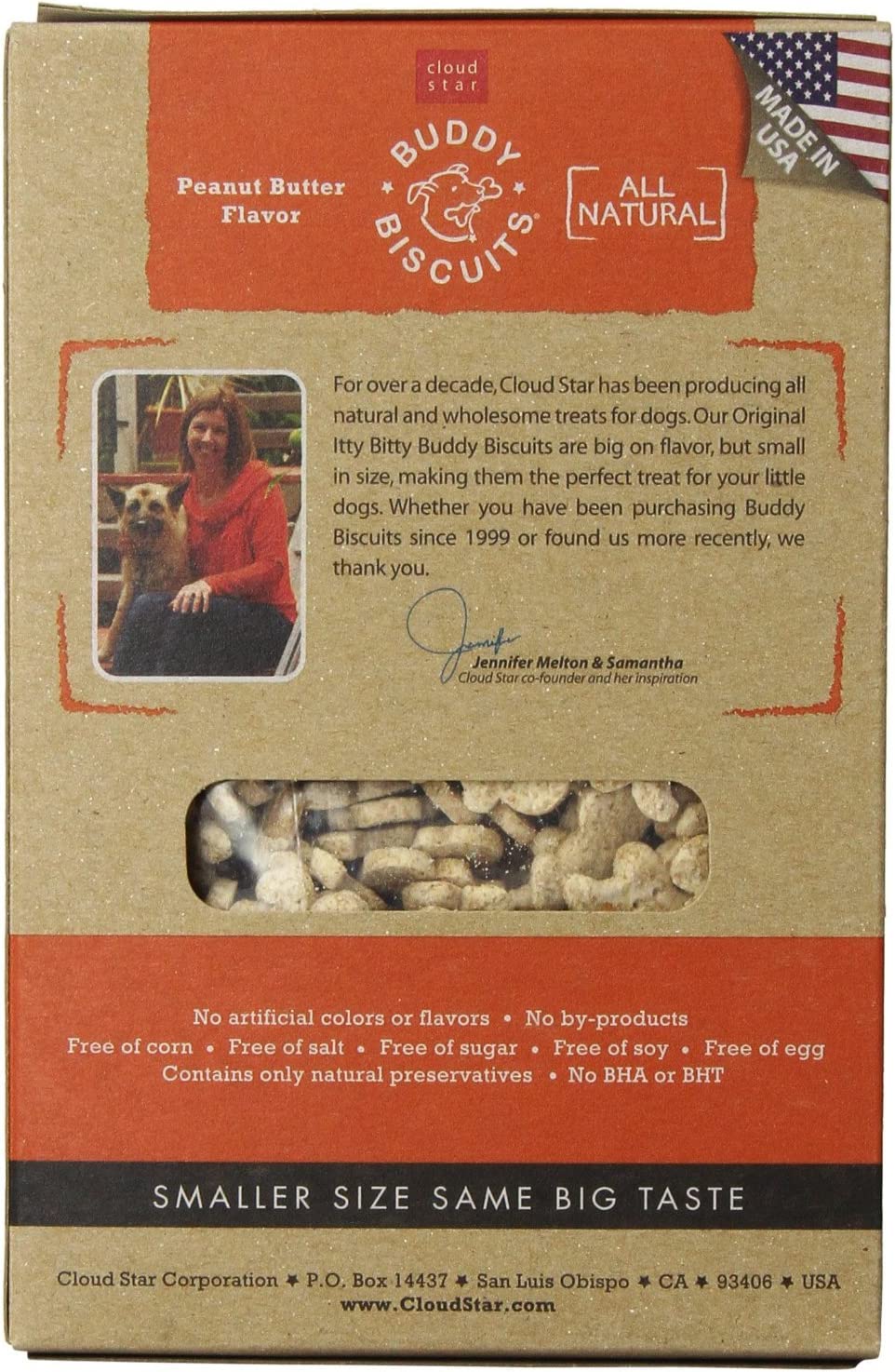 Buddy Biscuits Oven Baked Teeny Dog Treats - Whole Grain Treats for Small or Toy Breed Dogs