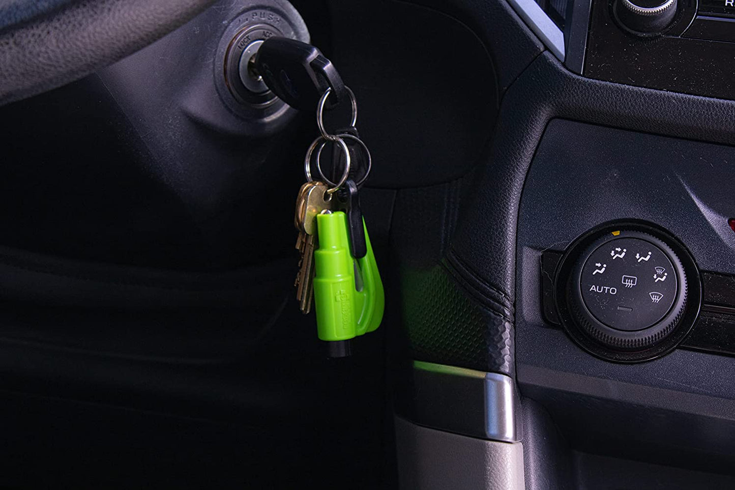 RESQME The Original Keychain Car Escape Tool, Made in USA (Black), Single Pack (01.100.01)