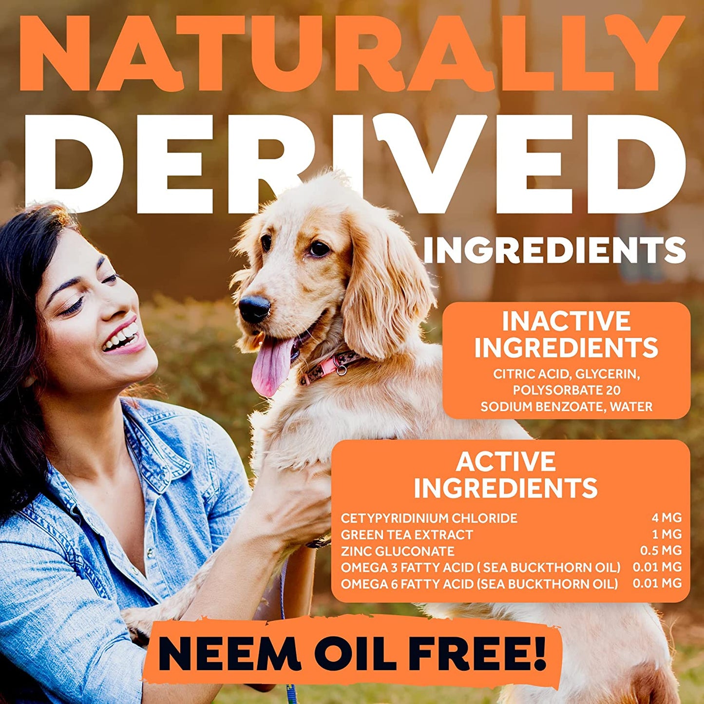 TropiClean Fresh Breath Dog Dental Water Additive - Dog Breath Freshener For Skin & Coat Support, 33.8 Ounce