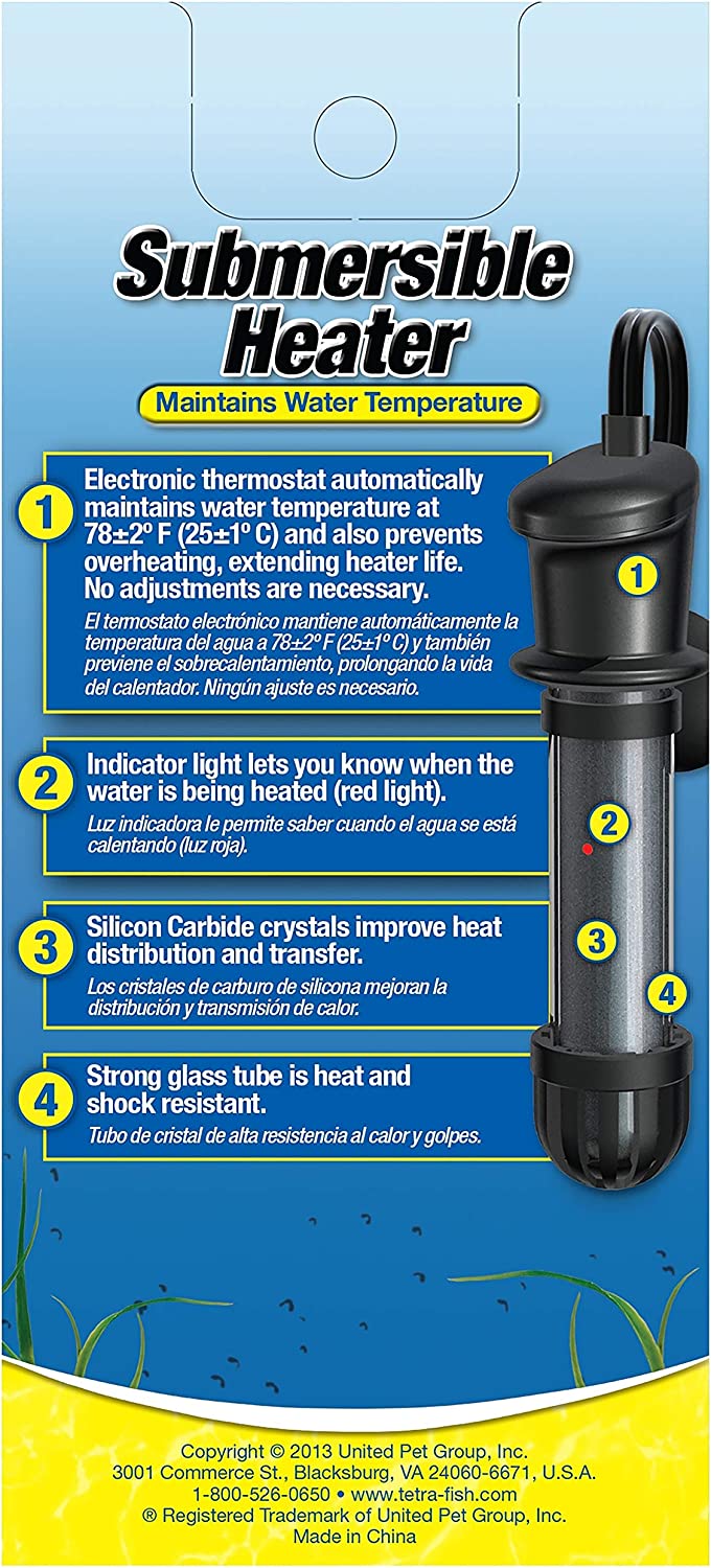 Tetra HT Submersible Aquarium Heater With Electronic Thermostat