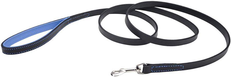 CircleT Fashion Leather Leash Black/Blue