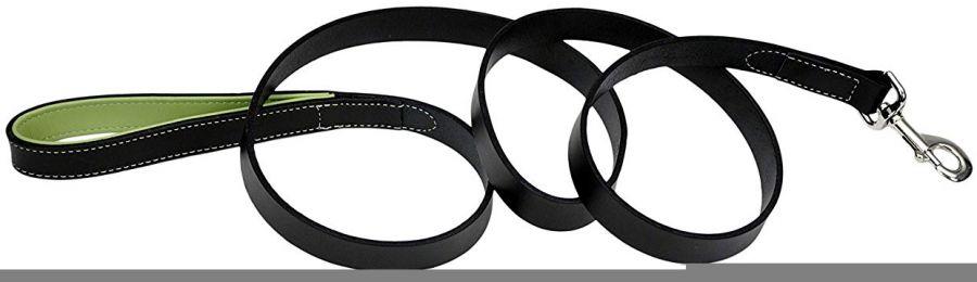 CircleT Fashion Leather Leash Black/Green
