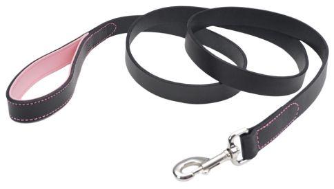 CircleT Fashion Leather Leash Black/Pink