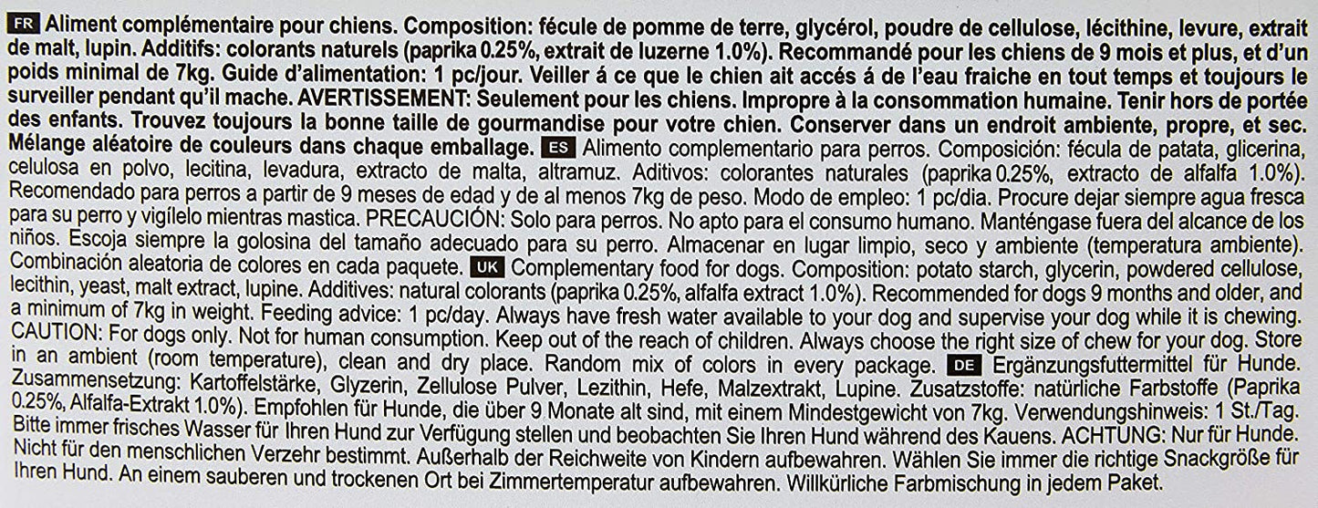 Whimzees Natural Dental Dog Chew Long lasting, Variety Box Mixed Shapes, Small, 56 Pieces