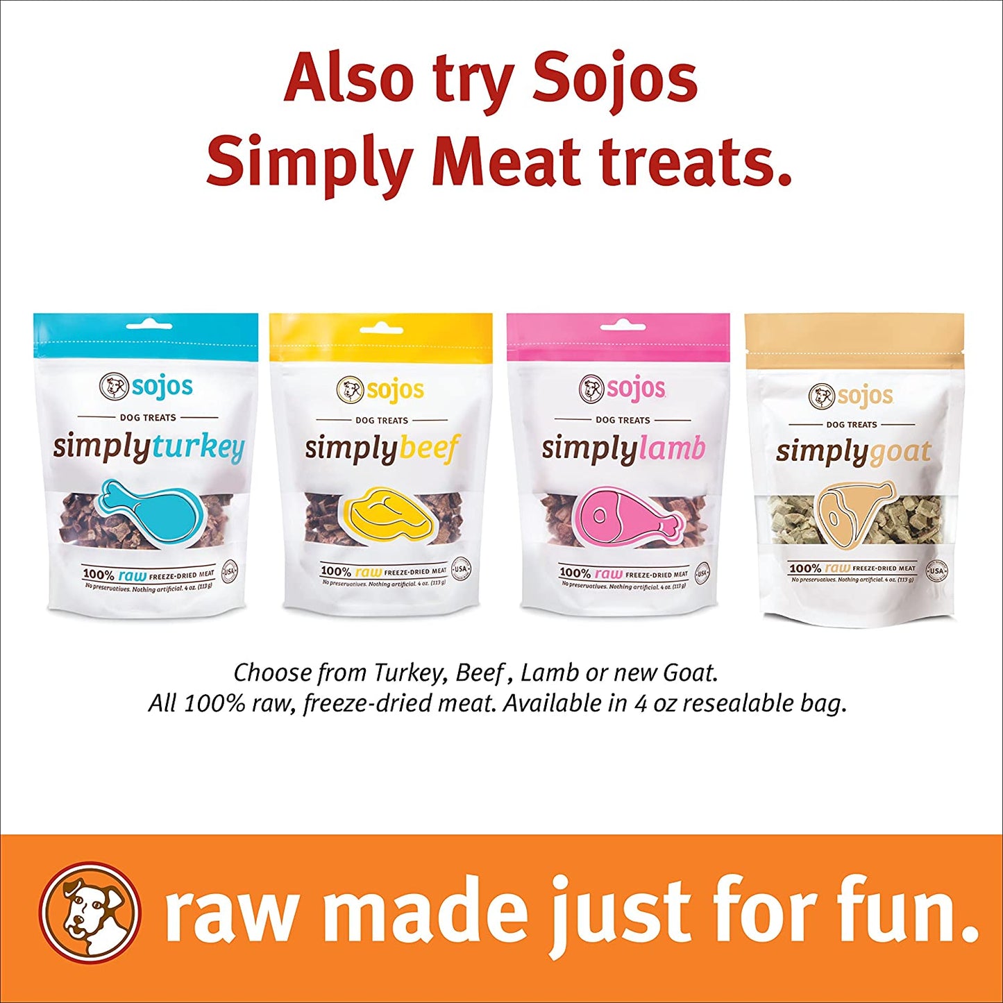 Sojos Complete Natural Raw Freeze Dried Dog Food Mix, Turkey, 7 Pound Bag