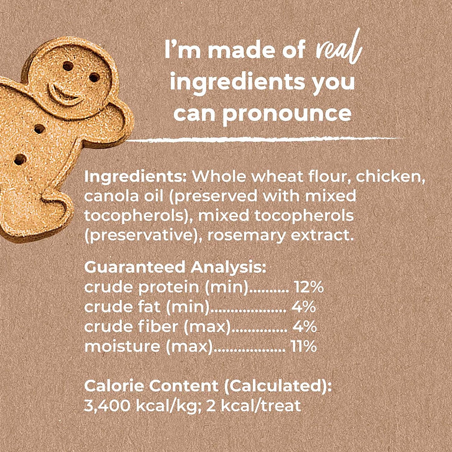 Buddy Biscuits Oven Baked Teeny Treats, Whole Grain Treats for Small or Toy Breed Dogs, Roasted Chicken - 8 oz. Pack of 6