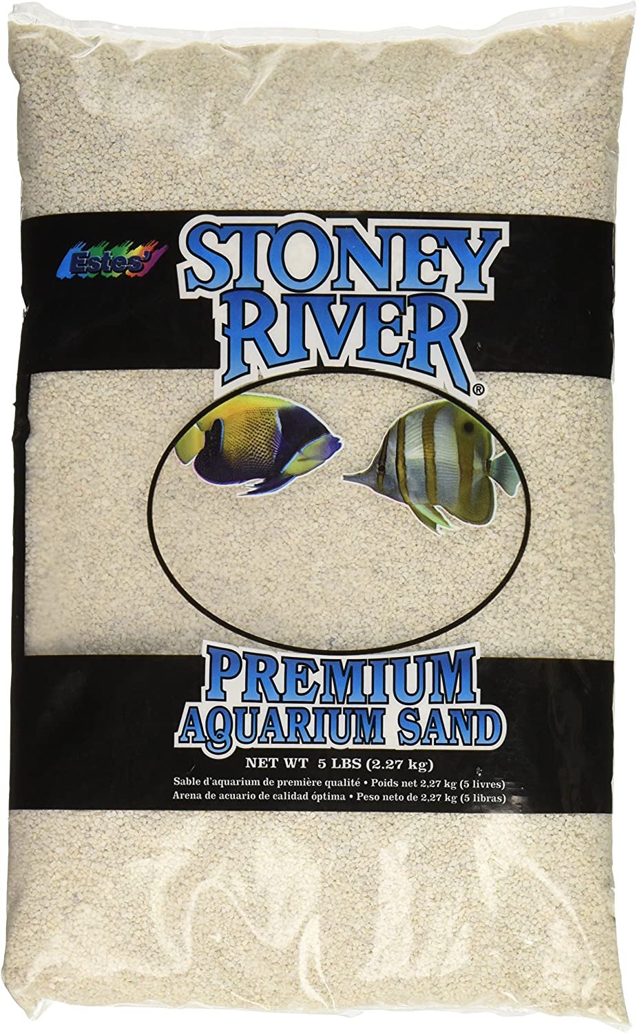 Stoney River White Aquatic Sand Freshwater and Marine Aquariums, 5-Pound Bag