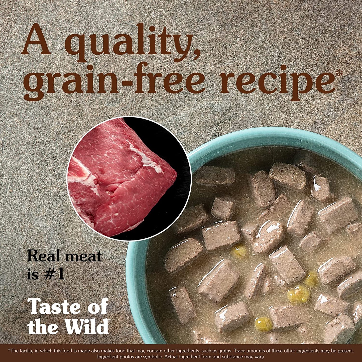Taste of the Wild Southwest Canyon Grain-Free Recipe with Beef in Gravy Wet Canned Dog Food, Made with with High Protein from Real Meat and Guaranteed Nutrients Like Vitamins and Antioxidants