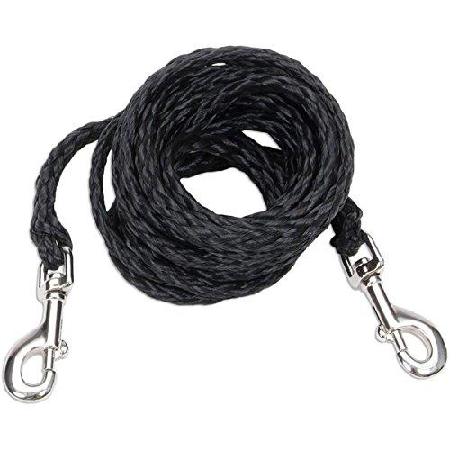 Coastal Pet Products DCP33320BLK Nylon Poly Big Dog Tie Out, 20-Feet, Black