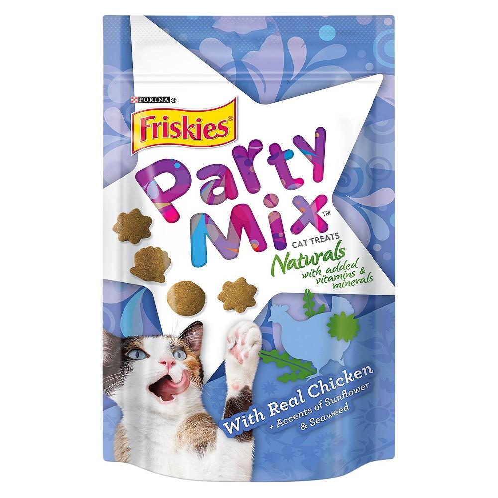 Friskies Naturals Party Mix Variety Pack (3 Pouches) 1 Natural Chicken, 1 Natural Tuna, and 1 Natural Salmon - NET WT 60 g (2.1 OZ)